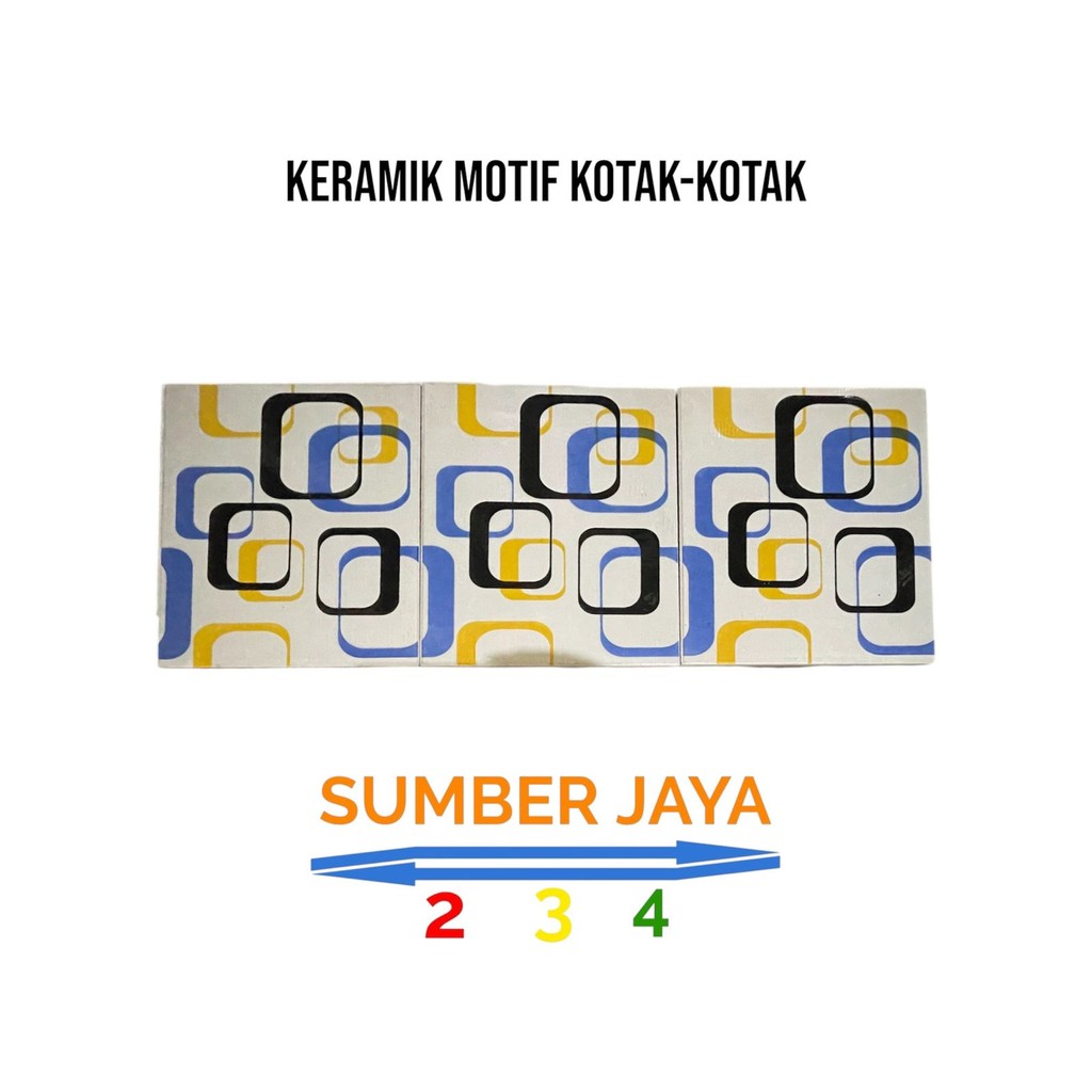 Keramik Lantai 20x25 motif Kotak-Kotak/ Keramik Dinding 20x25 Motif Lucu TERMURAH