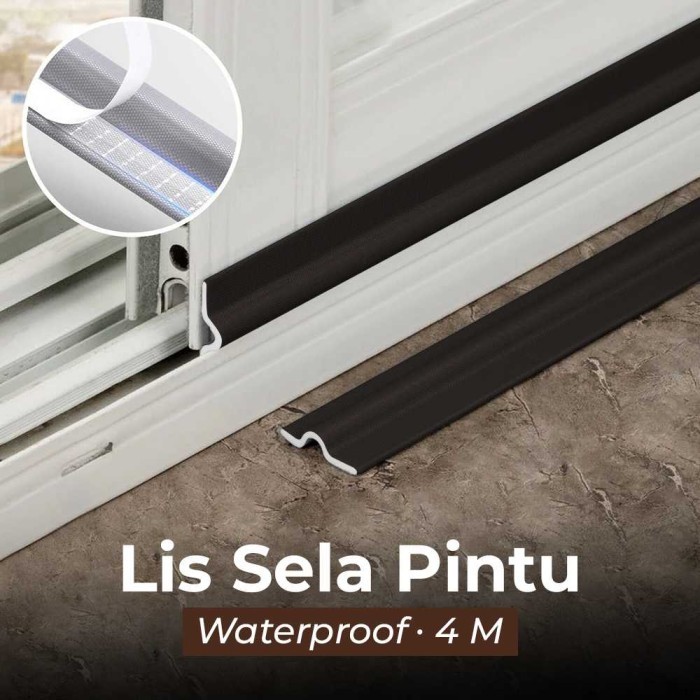 

Lis Penghalang Debu Serangga Bawah Pintu Door Bottom Lis Sela Pintu Jendela Strip Window Sealing Waterproof 4M