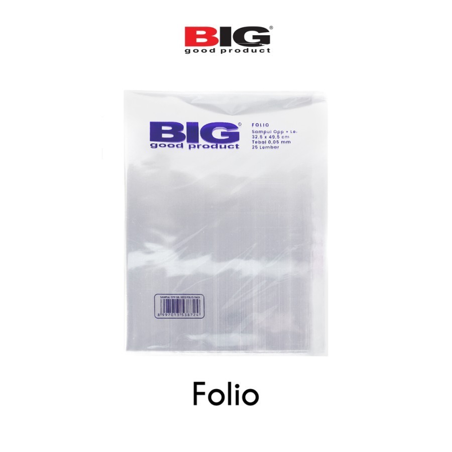 

Sampul Buku Folio BIG OPP Lem Sealing F4 SB-1003