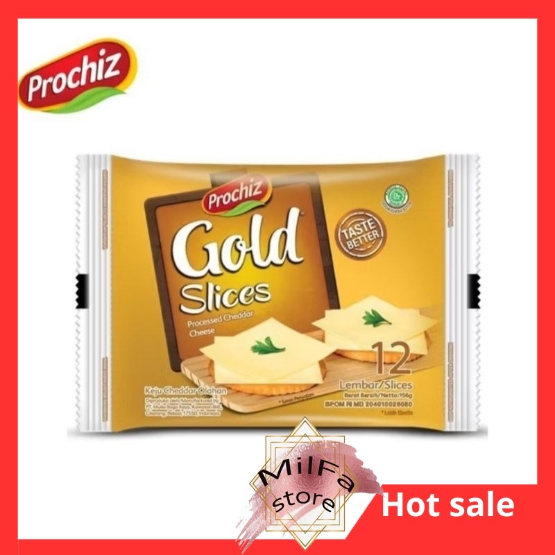 

MF1033 Keju prochiz gold Cheddar isi 12 lembar