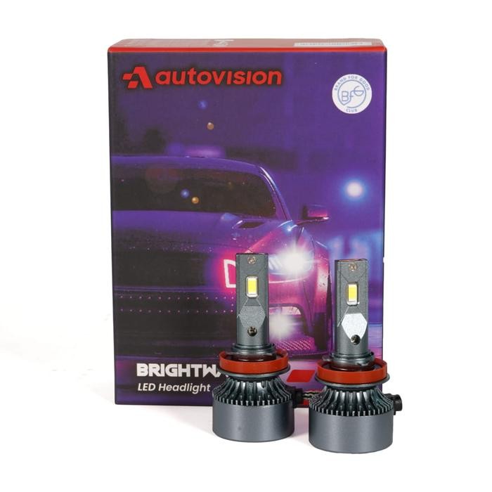 L- BRIGHTWAY Lampu LED Mobil Autovision H4 H11 HB3 H7 H1 6000K 90W 9000Lumen Garansi 1Tahun