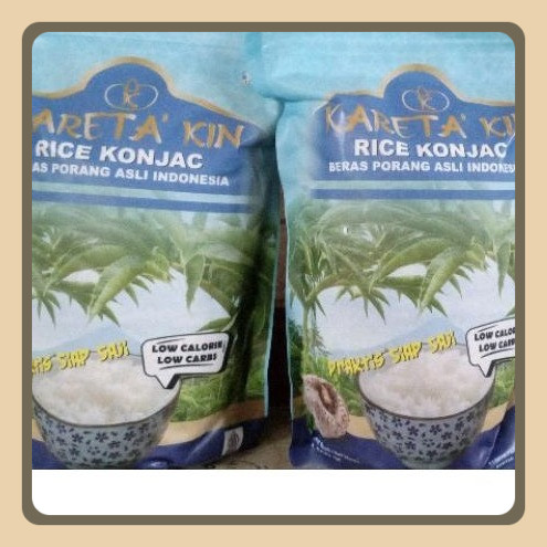 

Beras Porang KARETA'KIN Pouch 1Kg Shirataki Fukumi Konjac Rice Diet dan Diabetes rendah kalori karbohidrat lemak