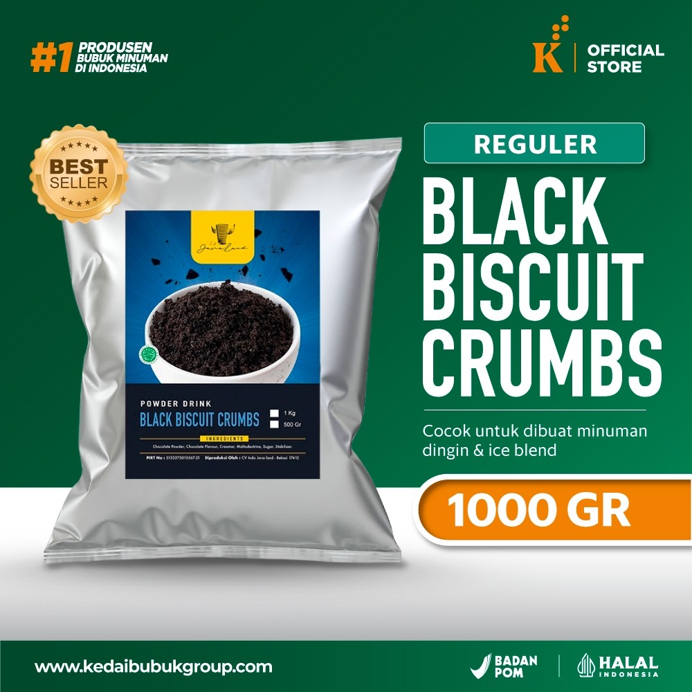 

NEW Topping Black Biscuit Crumbs Javaland 1 kg PREMIUM