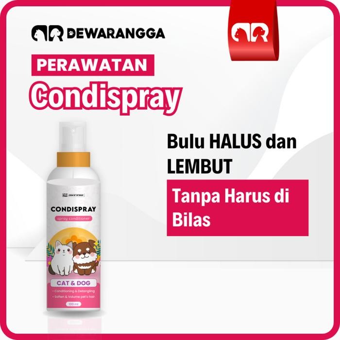 DEWARANGGA Conditioner Kucing Tanpa Bilas CONDISPRAY 100ml - Conditioner Kucing Tanpa Bilas 100ml
