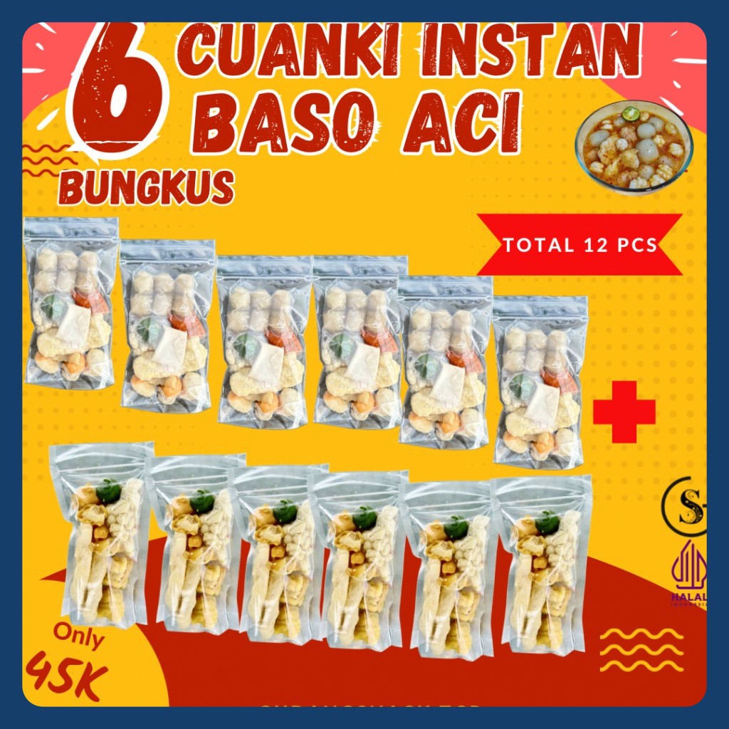 

PAKET BUNDLING BASO ACI 6 PCS MIX CUANKI INSTAN 6 PCS