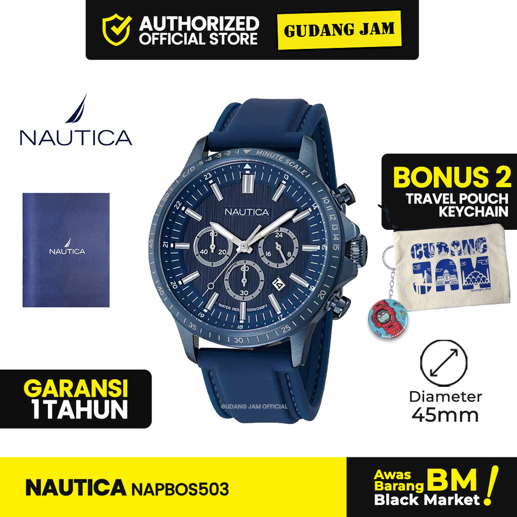 Nautica Pria NAPBOS503 Watch NCT Blue Ocean