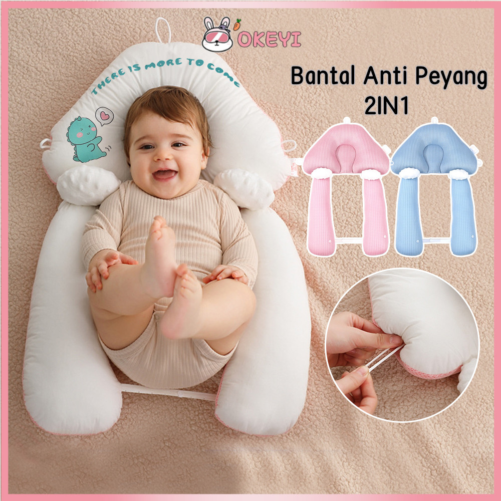 Oeyi 2In1 Bantal Epala Bayi Lembut Baby Hug Pillowbantal Pelu Anti Peyang