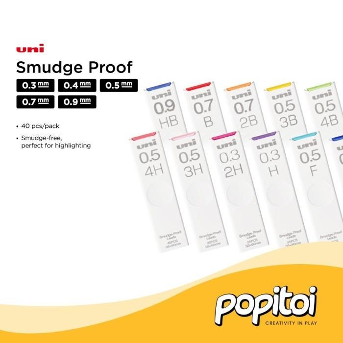 

UNI Nano Dia SMUDGE PROOF Lead REFILL 0.5 mm Mechanical Pencil - F BEST SELLER