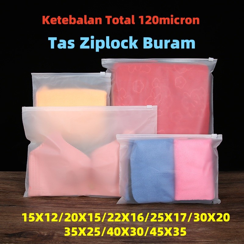 Plastik PE Klip Ziplock 30x40 (isi 1pcs), Plastik Polos Baju Kaos