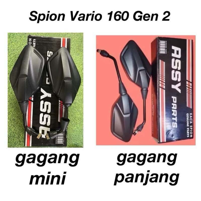 Spion Vario Gen 2 Standar Gagang Hitam Spion Standar Vario Gen 2 Drat 14 Universal Semua Motor honda
