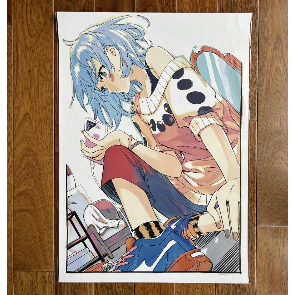 

Atmos x Eshi 100 Illustrator A2 Poster - Eretto Eretto_ Art Vtuber