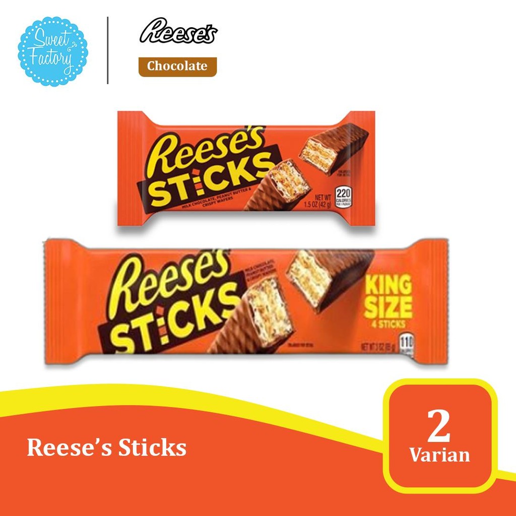 

Reese’s Sticks Milk Chocolate – Wafer Renyah dengan Cokelat & Selai Kacang