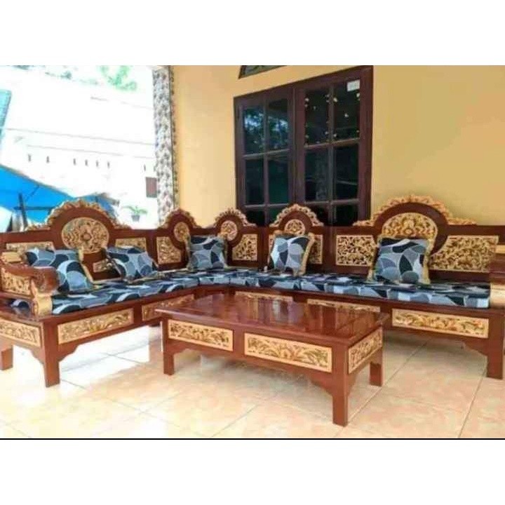 PROMO TERBARU furniture kursi sofa tamu model sudut kacamata / model kursi minimalis untuk ruang tam