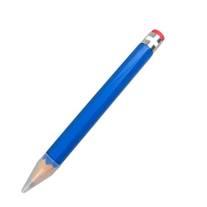 

AHHA Pensil Jumbo Besar 33 CM Pensil Jumbo Hiasan Pensil kayu besar Pensil mainan Pensil tebal berwarna Pensil penyangga - BigPencil-Blue
