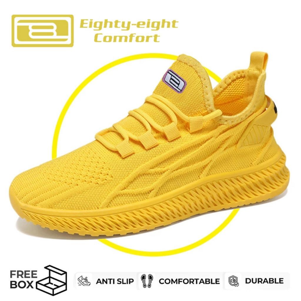 Eighty Eight Comfort ,  Sepatu Olahraga Wanita, Sepatu Wanita Korean Style , Sepatu Kets Rajut Wanit