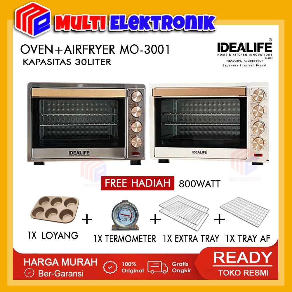 Idealife Oven Listrik Low Watt Kapasitas 30 Liter MO-3001