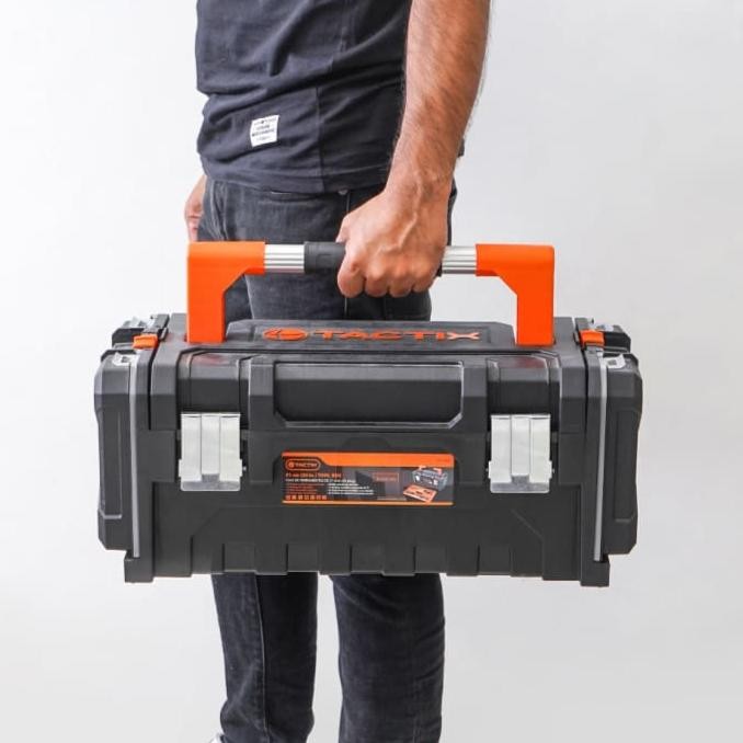 Kotak Perkakas Plastik Tools Box TACTIX Portable Tools Box 50 Cm