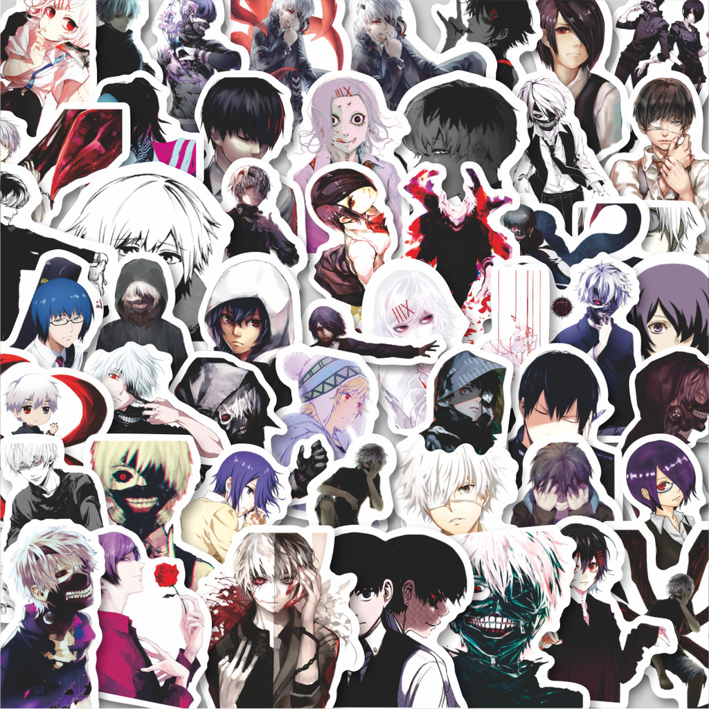 

Stiker Cutting Pack Sticker Anime Tokyo Ghoul Lucu Anti Air Stikers Berperekat Waterproof Sticker Decal Buat Motor Helm Buku Journal Koper Casing HP Laptop Botol Minum