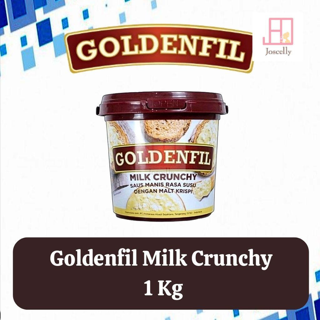 

JOSCELLY.ID GOLDENFIL Milk Crunchy 1kg / 1 kilogram