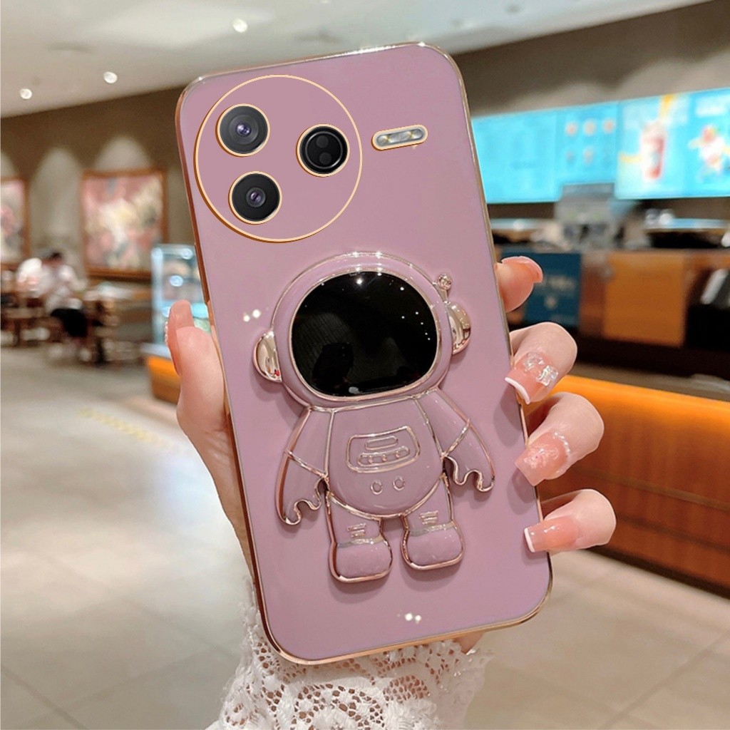 Soft Case Xiaomi Poco F7 M7 Pro Ultra 5G Casing Silikon Astronot Plating Mewah