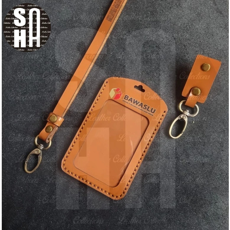 

ID CARD HOLDER NAMETAG KULIT HOLDER KULIT LOGO WARNA