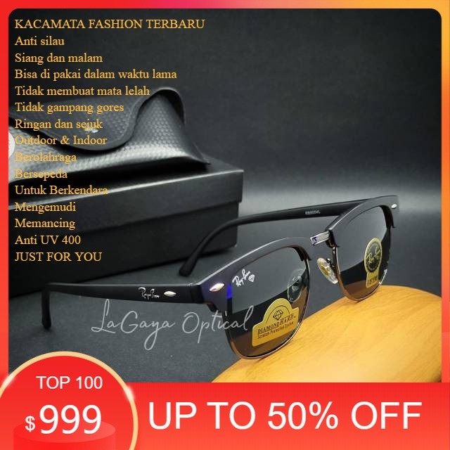 NEW PRODUKKACAMATA FASHION ANTI UV PROTECTION LENSA ASLI KACA POLARIZED PHOTOCROMIC TERBARU RAY BAN 