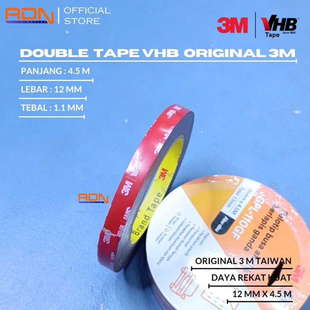 

3M Vhb Double Tape Doubletape 12Mm Ori Usa 4900 Cad