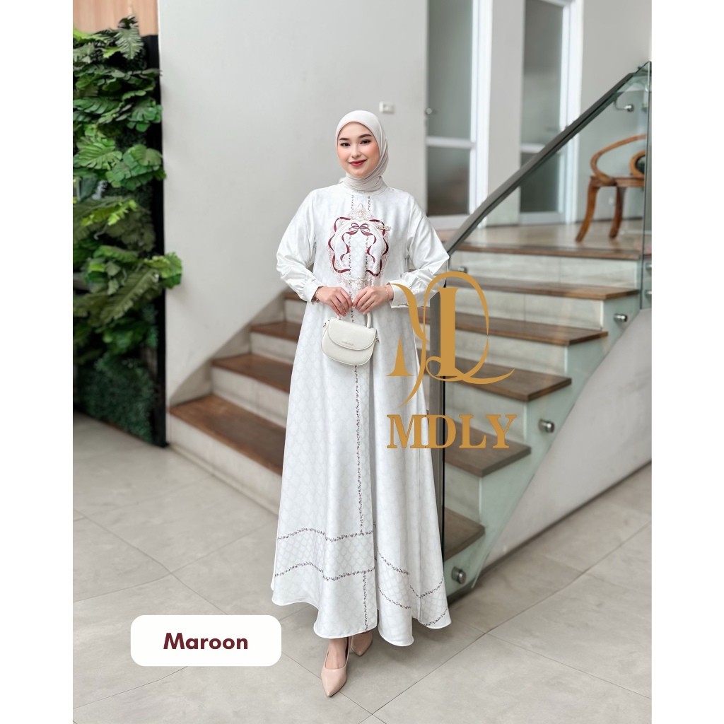 Aima Dress by Mdly Gamis MDLY Terbaru ori Dress Muslim Gamis MDLY Gamis Dress Dress Premium Gamis Mu