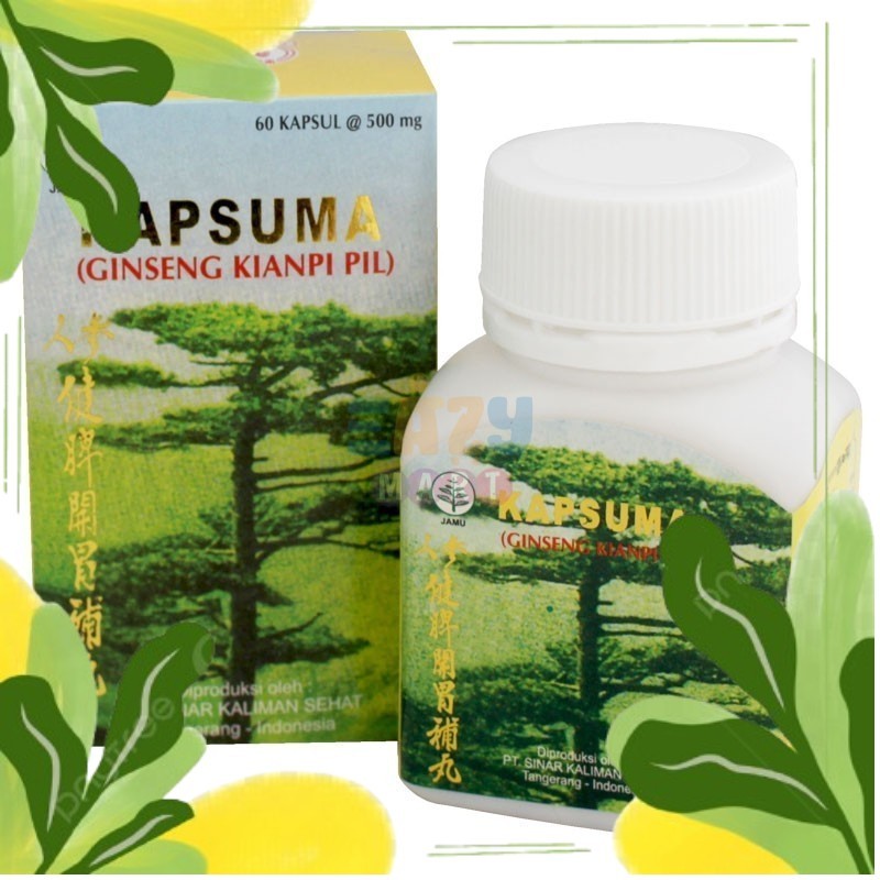 

BEBAS ONGKIR~ASLI ORIGINAL!!!! Kapsuma Ginseng Kianpi Pil Isi 60 Kapsul Resmi BPOM apotektutop~