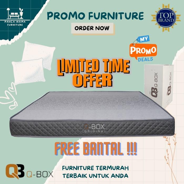 (PROMO) KASUR IN THE BOX / KASUR DALAM BOX / KASUR INSTAN / MATTERESS Q-BOX ORIGINAL EDITION - 12 CM