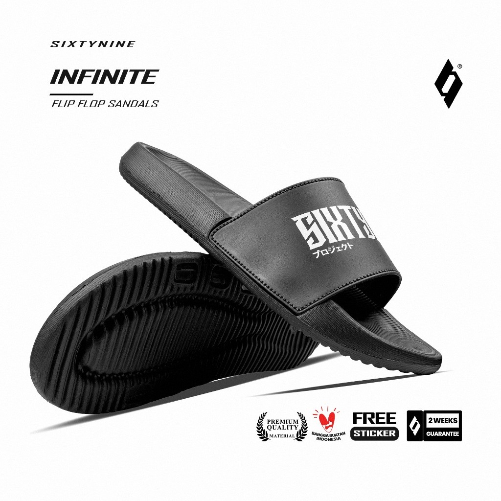 SIXTYNINE PROJECT - Infinite - Sandal Slide / Slip on / Sandal Pria