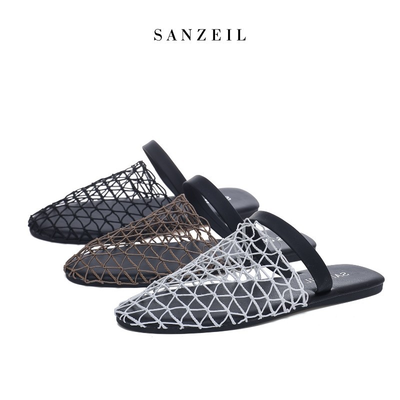 9322 Sendal Jaring Wanita Fashion Trendy