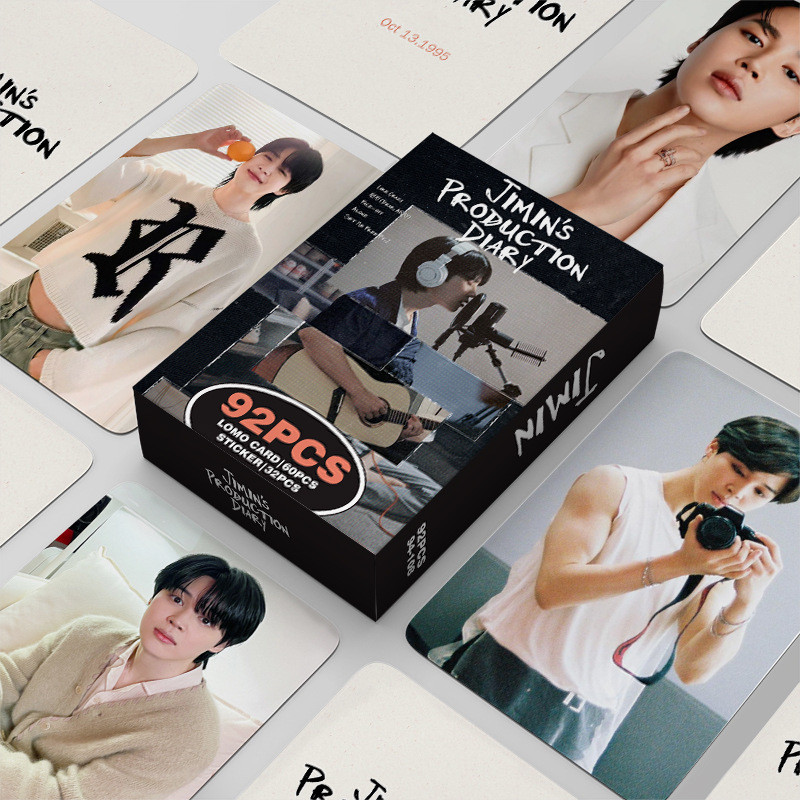 

JIMIN SOLO PRODUCTION DIARY CARD STAR COLLECTIBLE CARD HD PHOTO CARD DOUBLE-SIDED LOMO CARD FAN SUPPORT PRESENT