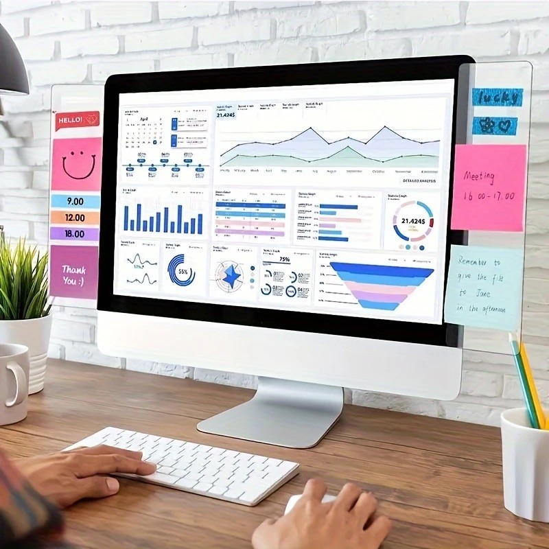 

Memo Board Computer Message Board Office Supplies Sticky Note Clip Home Office Accessories Office Desktop Message Decoration