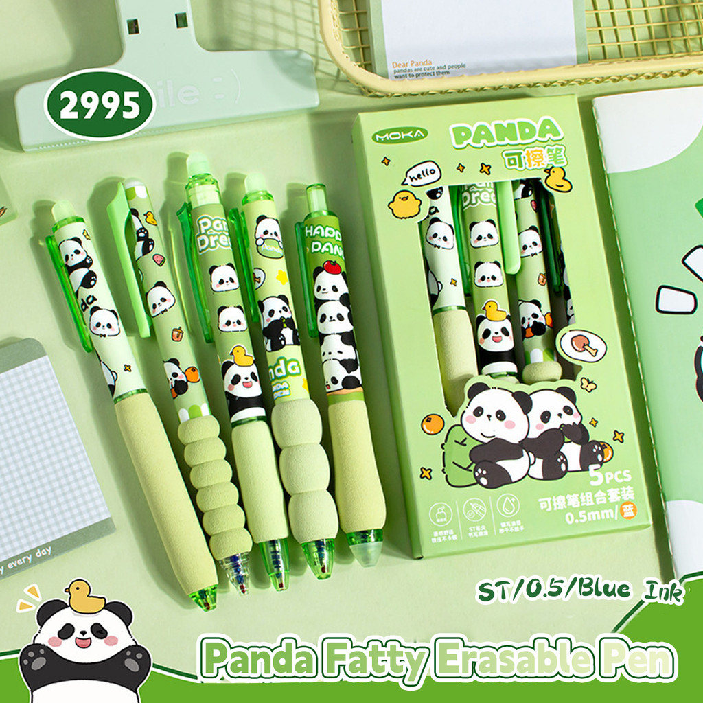 

Capybara Erasable Pens 6pcs Refillable Ink Gel Pen Smudge-Free Cute Animal School Supplies for Students Office Stationery Gifts