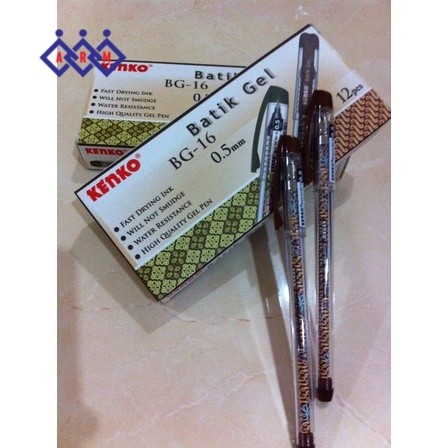 

Pulpen Gel Batik Kenko BG-16 (LUSIN) + Best Seller