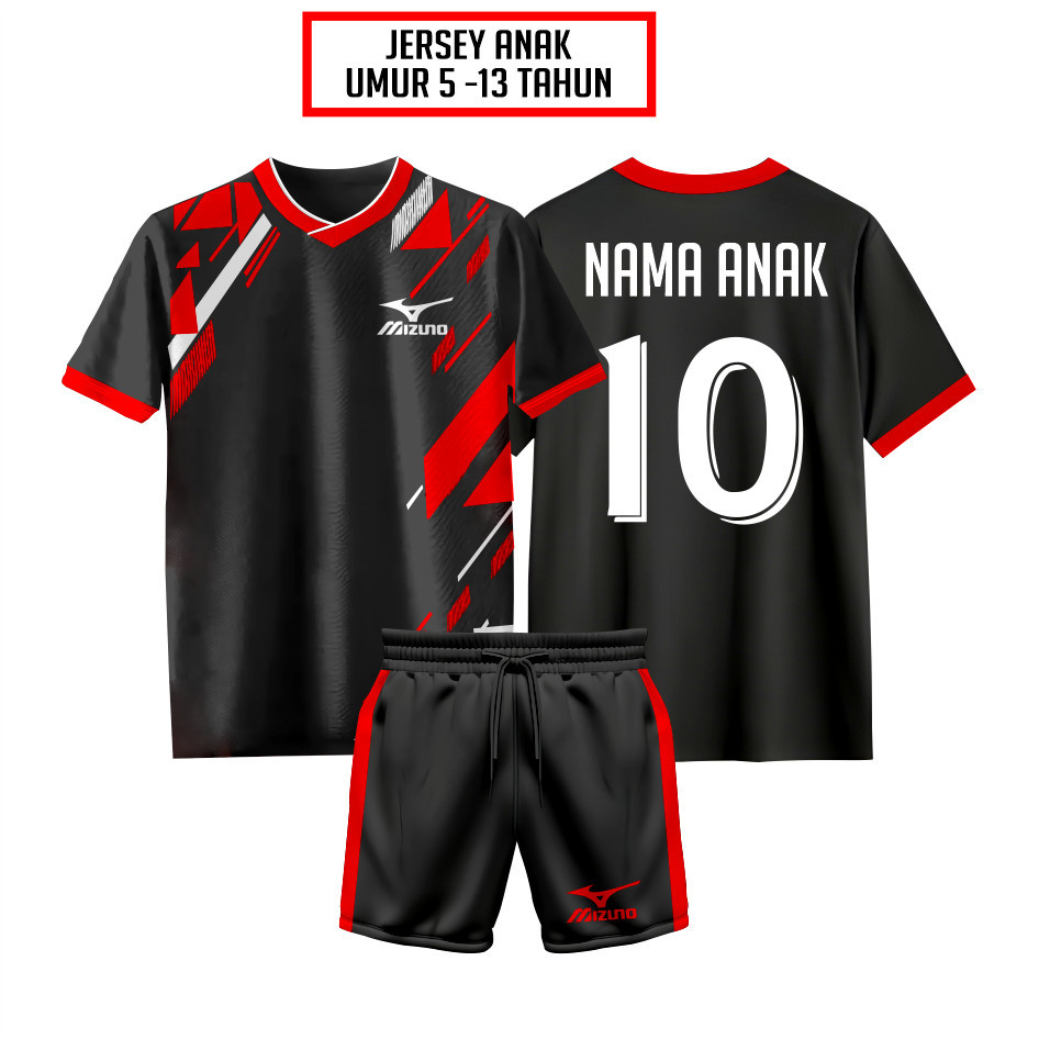 baju bola sablon nama + nomor Kaos Anak Jersey Anak Custom Nama Baju Bola Sablon Nama Jersey Futsal2