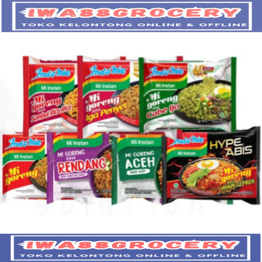 

Mie instant Indomie goreng 85gr all variant