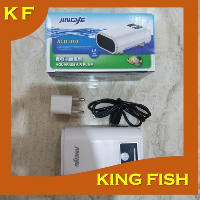 aquarium pompa udara AC DC JINGYE ACD 010 (1 OUT PUT)