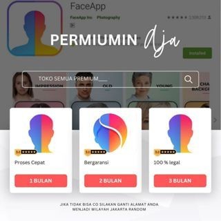 Termurah FaceApp Premium  Full Garansi IOS ONLY