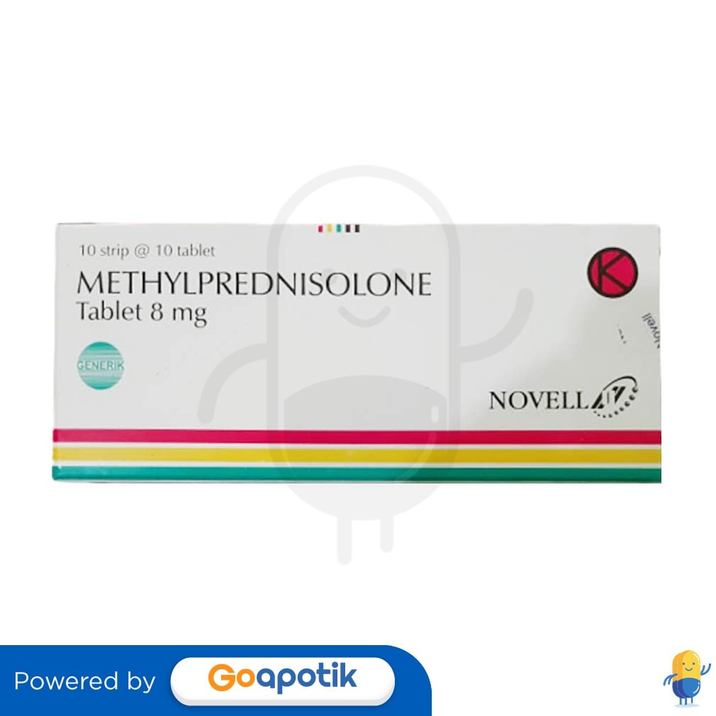 Methylprednisolone Novell 8 Mg Box 100 Tablet