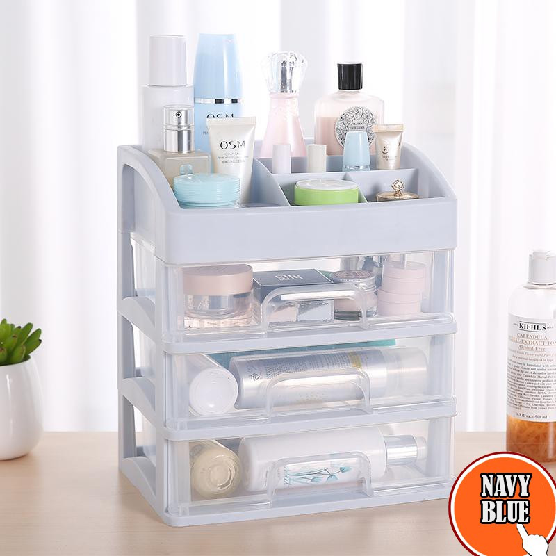 Best Rak Kosmetik Multi Fungsi Jumbo / Rak Kosmetik Laci 3 Susun Besar / Rak Kosmetik 3 Laci Big