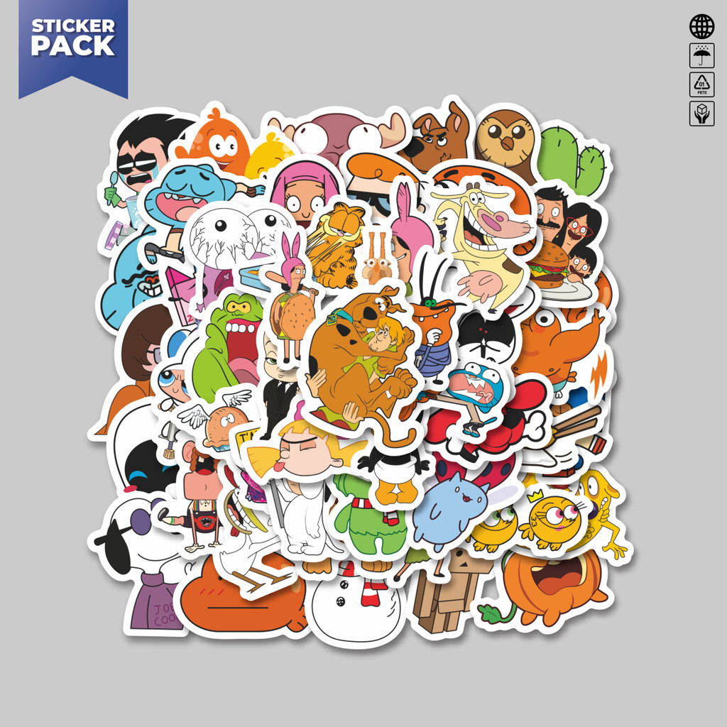 

[100PCS]Stiker Pack Stiker Cartoon V2 Stiker Aesthetic Vinyl Anti Air Dekorasi Sticker Laptop Buku Journal Koper Helm Casing HP Gitar Helm Skateboard