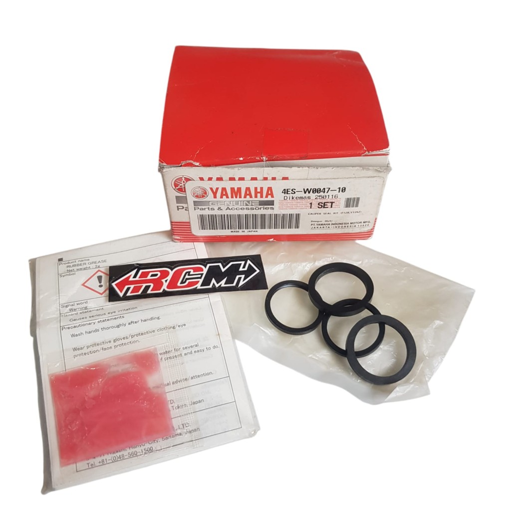 4ES-W0047-10 SEAL SIL PISTON O-RING ORING KARET KALIPER SET FIZR F1ZR F1Z FIZ R Y125Z 125Z NOUVO VEG