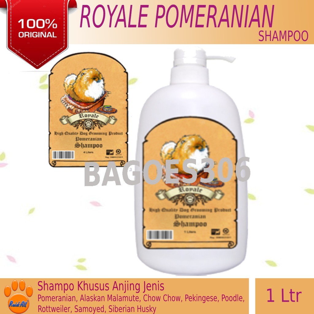 Shampoo Anjing Raid All Royale Pomeranian Shampoo for Dog~Shampo Anjing Royale Pomeranian 1ltr