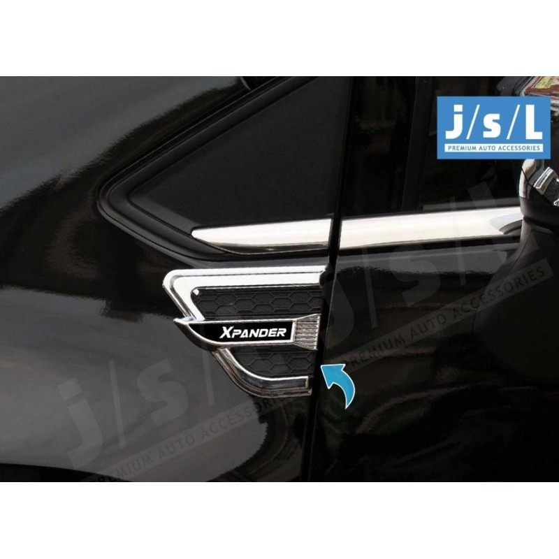 List Garnis Side Vent Chrome Activo Mitsubishi Xpander 2017 - LIST CHROME MOBIL XPANDER VARIASI