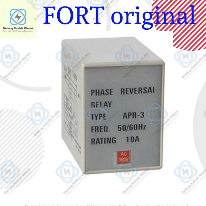 PHASE PROTECTION RELAY ; PHASE REVERSE / PHASE SEQUENCE ; APR-3 ; FORT