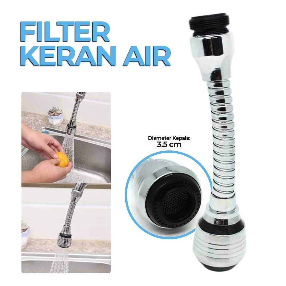 

(100% ORI) Zhang Ji Filter Keran Air Aerator Flexible Aeration Tap Extension - QP-0001