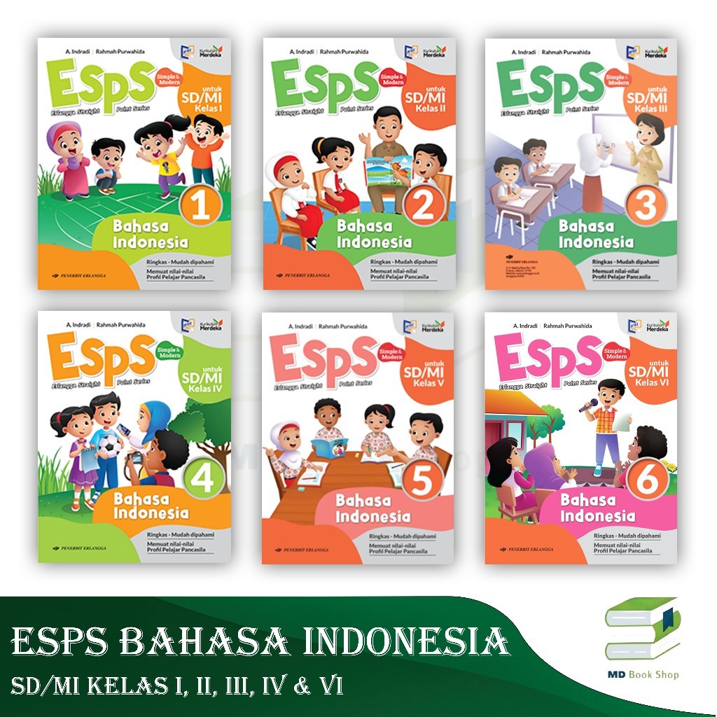 

BEST SELLER ORIGINAL ESPS BAHASA INDONESIA SD/MI KELAS 1, 2, 3, 4, 5 & 6 KURIKULUM MERDEKA - ERLANGGA