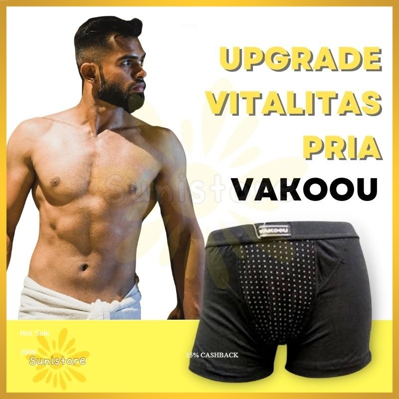 Celana Dalam Terapi Keperkasaan Kesehatan Magnet Magnetic Magnetik Pembesar Kelamin Pria Dewasa Vako